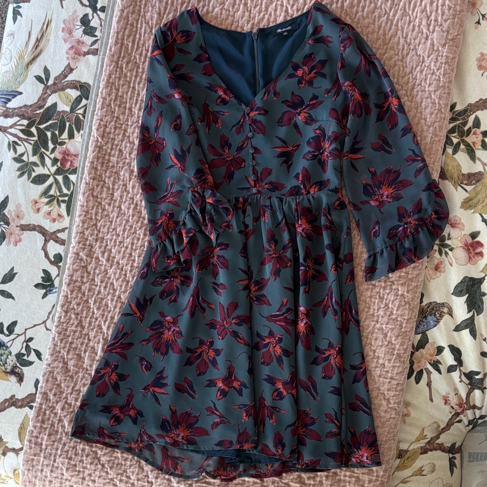 Floral V-Neck Madewell Dress